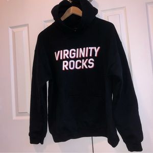 Virginity Rocks Hoodie SIZE L
